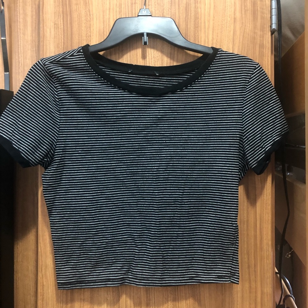 Striped crop top